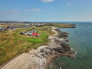 Royal Porthcawl 18th Aerial Green